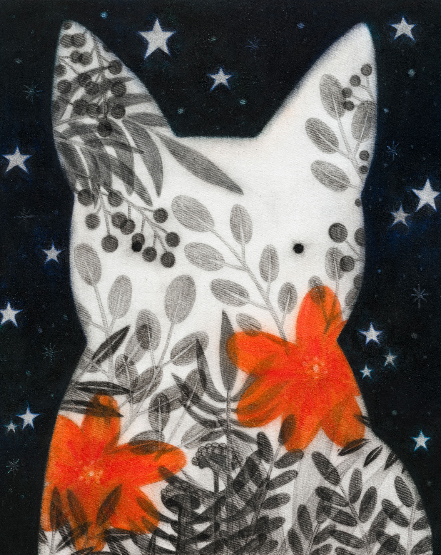 [24p3457] 2024_starry Dream (별이 빛나는 꿈)_Charcoal, pastel, conte on daimaru_27.5×22cm.jpg