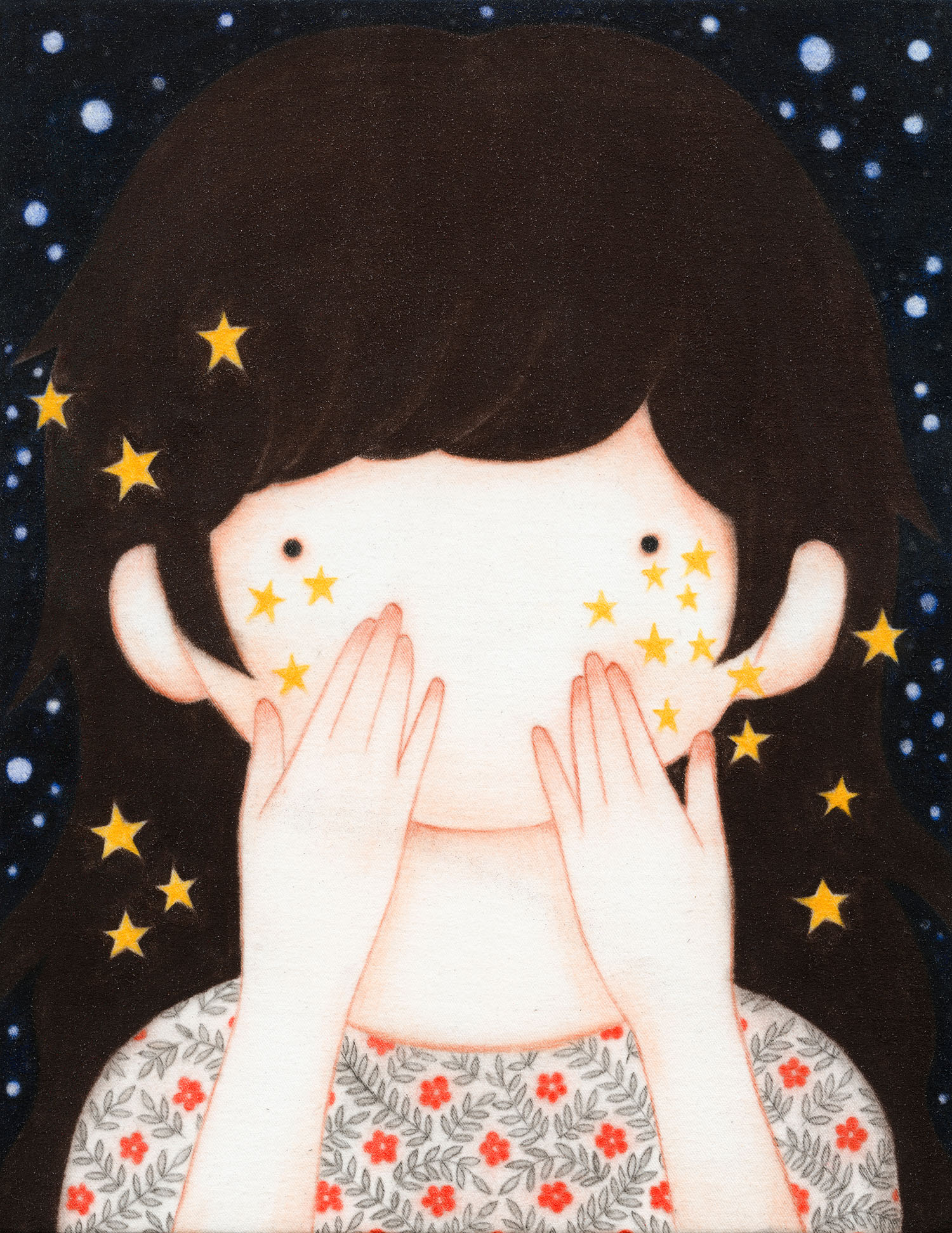 [24p3527_small size save] 2024_Starlit Nocturne(별빛의 야상곡)_Charcoal, pastel, conte on daimaru_26×20cm.jpg