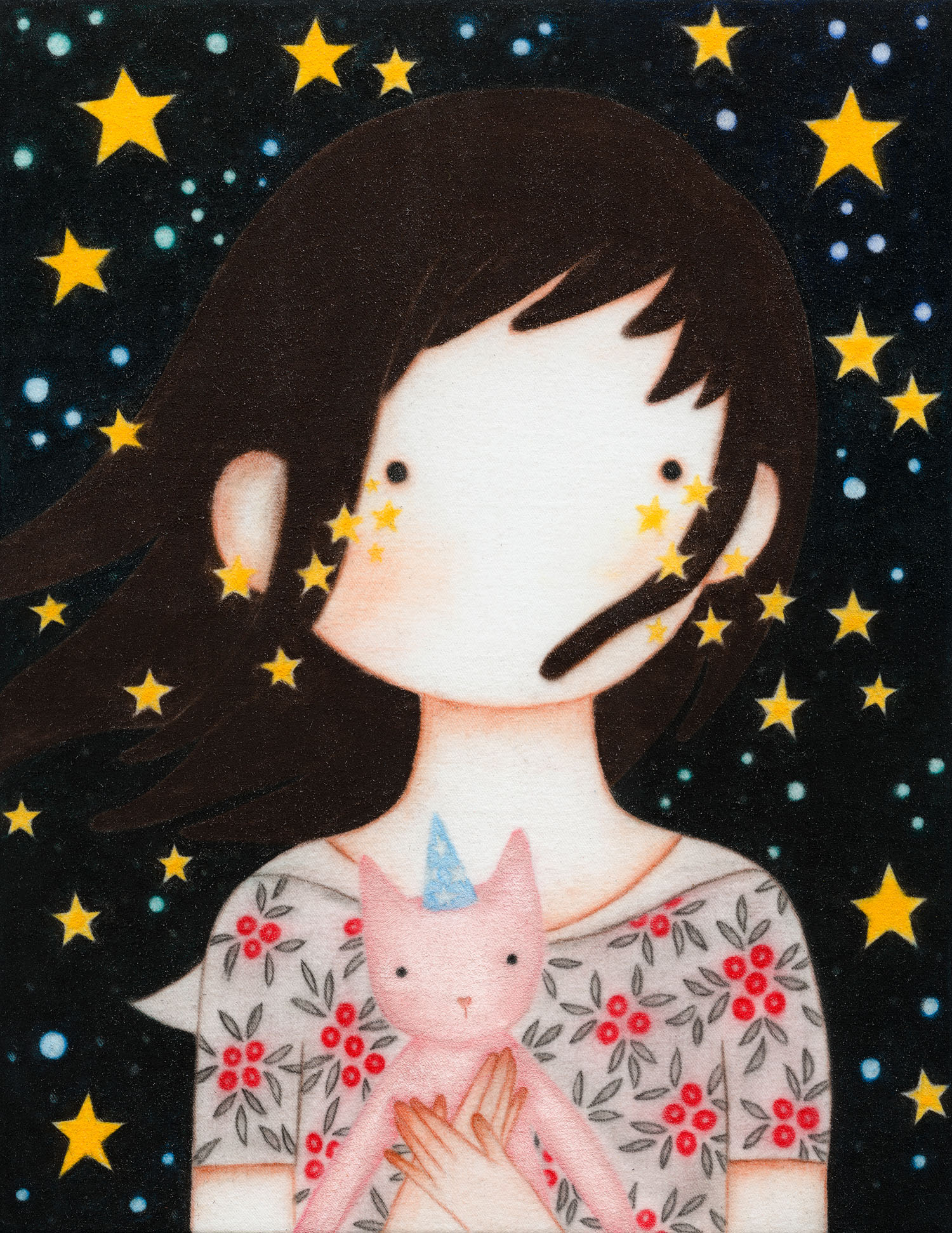 [24p3539_small size save] 2024_Starlit Nocturne(별빛의 야상곡)_Charcoal, pastel, conte on daimaru_26×20cm.jpg